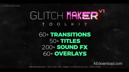 Glitchmaker Toolkit: 350+ Elements Video Displays template preview