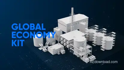 Global Economy Broadcast Pack Video Displays template preview