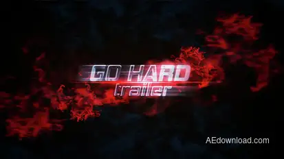 Go Hard Trailer Video Displays template preview
