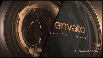 Gold 3D Logo Video Displays template preview