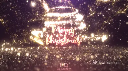 Gold Christmas Logo Video Displays template preview