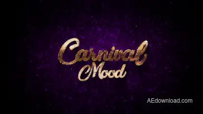 Gold Dust Reveal Video Displays template preview