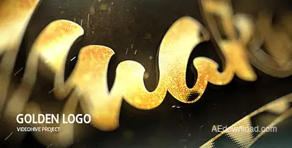 Golden Logo Video Displays template preview