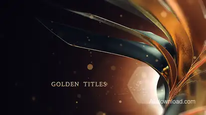 Golden Titles Video Displays template preview