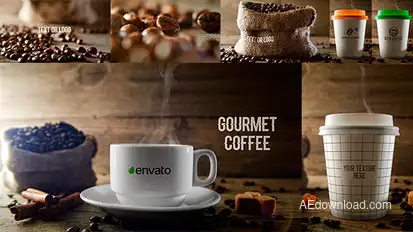 Gourmet Coffee v2.0 Video Displays template preview
