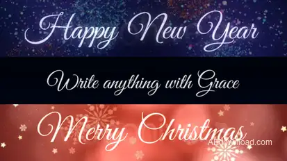 Grace - Animated Handwriting Typeface Video Displays template preview