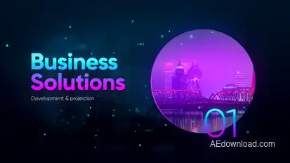 Gradient Hi-Tech Presentation Video Displays template preview