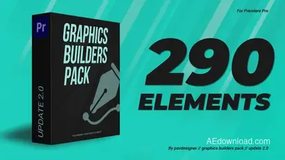 Graphics builders Pack MOGRT Premiere Pro template preview