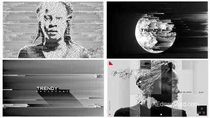 Grid Broadcast Pack Video Displays template preview