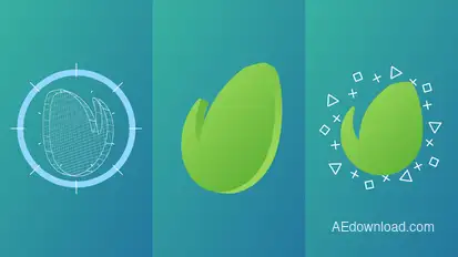 Grid Logo Transition Reveal Video Displays template preview