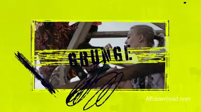 Grunge Fast Promo Premiere Pro template preview