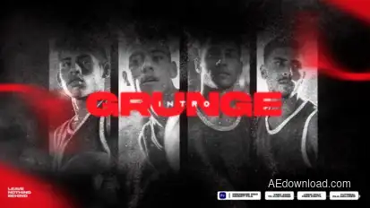 Grunge Intro I MOGRT Premiere Pro template preview