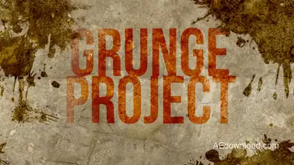 Grunge Project Video Displays template preview