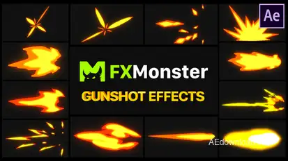 Gunshot Effects | After Effects Video Displays template preview