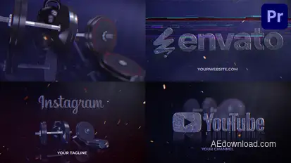 Gym Logo 3 in 1 for Premiere Pro Premiere Pro template preview