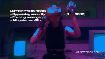 Hacking & Error Transitions Premiere Pro template preview