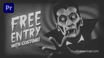 Halloween Premiere Pro template preview