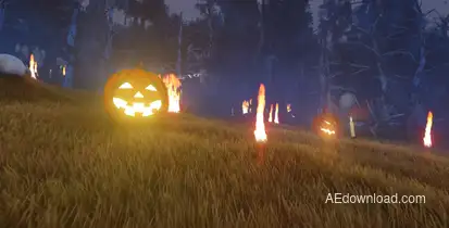 Halloween Intro Video Displays template preview