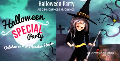 Halloween Party/Wish Video Displays template preview