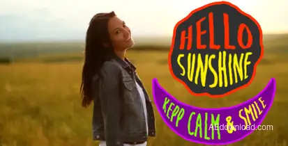 Hand Drawn Typo Kit Video Displays template preview