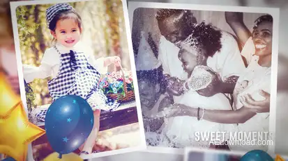 Happy Birthday Slideshow Premiere Pro template preview