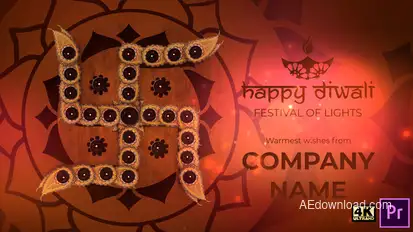Happy Diwali / Deepavali Greeting Titles Video Displays template preview
