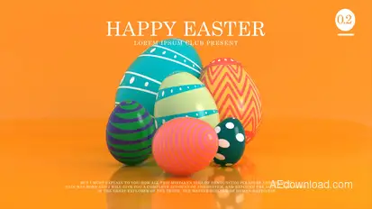 Happy Easter 0.2 Premiere Pro template preview