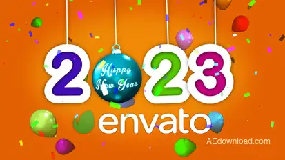 Happy New Year Celebrations Video Displays template preview