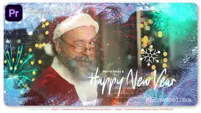 Happy New Year - Holidays Slideshow Premiere Pro template preview