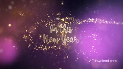 Happy New Year Wishes Video Displays template preview