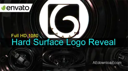 Hard Surface Logo Reveal / Element 3D Video Displays template preview