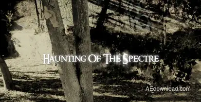 Haunted Horror Titles Project Video Displays template preview