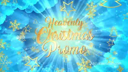 Heavenly Christmas Promo Video Displays template preview