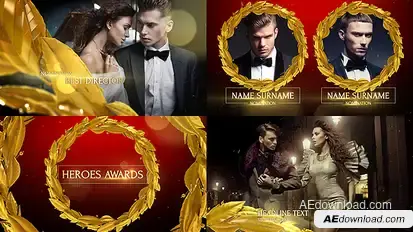 Heroes Awards Video Displays template preview