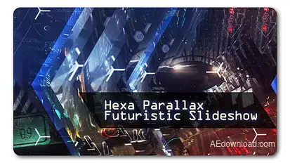 Hexa Parallax | Futuristic Slideshow Video Displays template preview