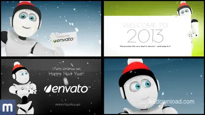 High End Greeting Card Video Displays template preview