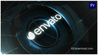 High Tech Logo Premiere Pro template preview