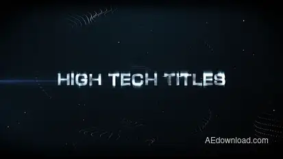 High Tech Titles & Logo Video Displays template preview