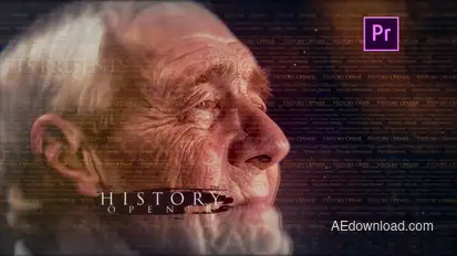 History Opener Premiere Pro template preview