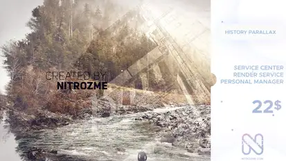 History Parallax Video Displays template preview