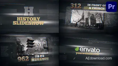 History Slideshow for Premiere Pro Premiere Pro template preview