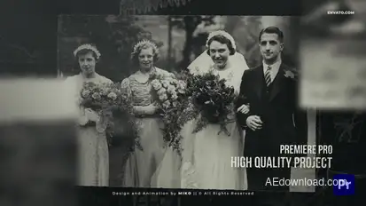 History Slideshow Premiere Pro template preview