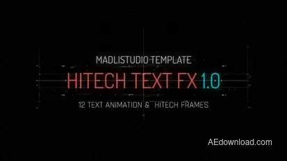 Hitech Text FX Video Displays template preview