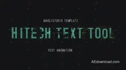 Hitech Text Tool Video Displays template preview