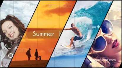 Holiday Slideshow and Animated Typeface Video Displays template preview