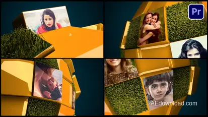 Holiday Slideshow Premiere Pro template preview