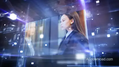 Hologram Display Video Displays template preview