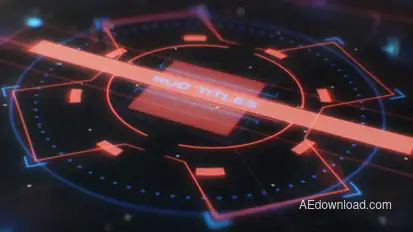 Hud Cinematic Titles Video Displays template preview