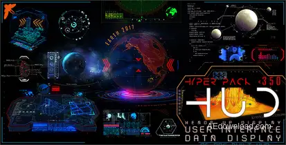 HUD Hyper Pack 350 Video Displays template preview