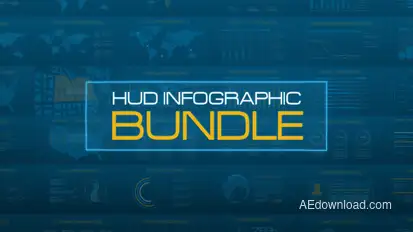 HUD Infographic Video Displays template preview